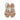 Sandali bassi donna Lux in pelle platino/beige 3256