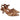 Slingback donna King of hearts tipo rafia beige/marrone GY460