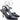 Slingback nera tacco alto con fibbiette Donna Gold&Gold Gp781