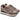 Sneaker donna in pelle taupe con zeppa Colmar TRAVIS PUNK 034