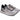 Sneaker donna nera glitterata argento EVELYN 915