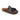 Sabot donna EKP con nappine in pelle laminata nera/grigia 4181