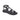 Sandali bassi donna Lux in pelle nera e borchie 32200