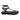 Sandali Donna Nero King of hearts in ecopelle nera GD470