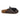 Sabot donna EKP con nappine in pelle laminata nera/grigia 4181