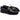 Mocassino donna in pelle nera lucida con nappine Frau 90Q7
