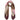 Foulard donna liu jo color bordeaux con stampa animalier e catena 2F5074T0300