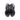 Sandali bassi donna in pelle nera Lux 3262