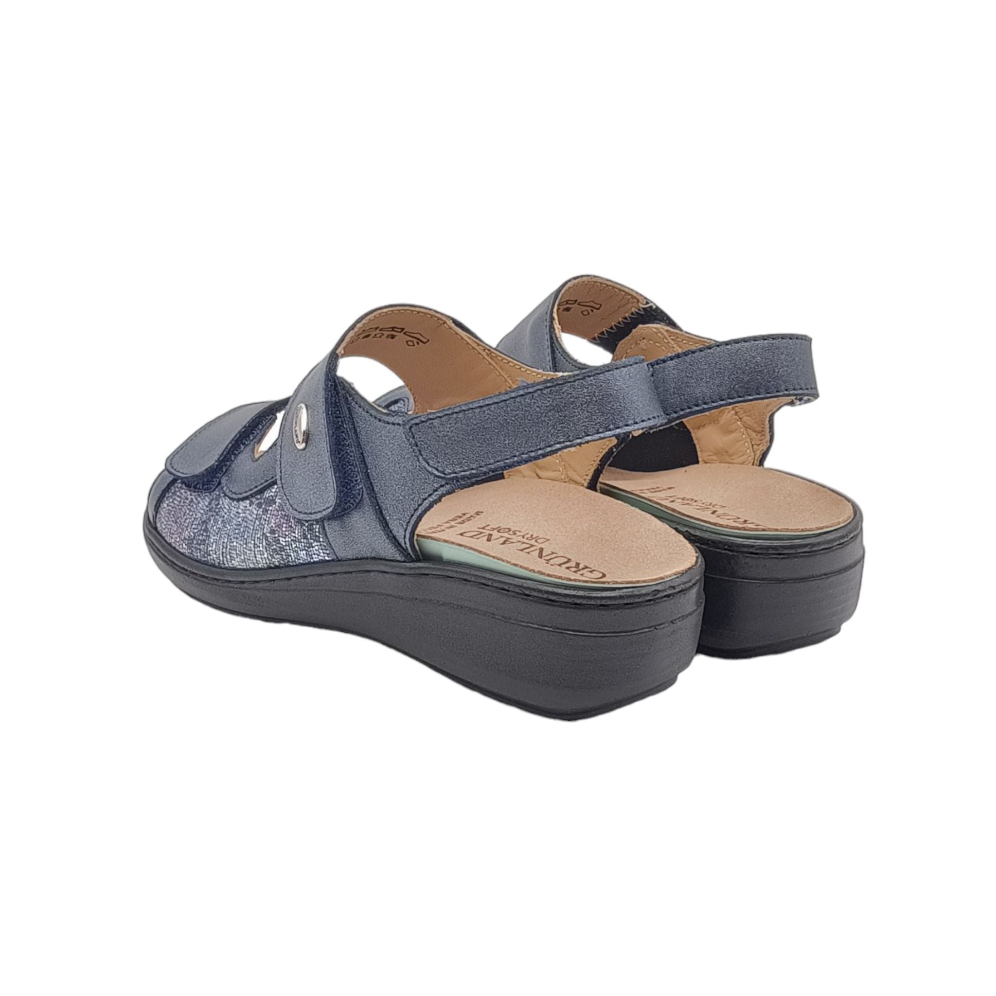 Sandali Grunland Comfort Essi SE0215 Bianco | Zeppa, Slip-on, Taglia 37, Larghezza Normale