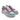 Sneaker donna in ecopelle multicolor King YANG GREEN/PURPLE