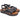 Sandalo nero in pelle con platform Donna Civico20 1858