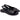 Sandali bassi donna Lux in pelle nera 3260