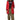 Piumino Donna Rosso e Nero Duble Face Desigual Abrig_Azul Coat 17WWEWH7 Borgona Senno