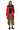 Piumino Donna Rosso e Nero Duble Face Desigual Abrig_Azul Coat 17WWEWH7 Borgona Senno