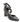 Scarpa Donna con Cinturini Rivettati In Pelle Nera Carmens A44396 Soave Nero Senno