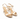 Sandalo tacco medio in pelle Beige Stefany 1645-A SERPENTE OURO