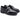 Mocassino donna in pelle nera con fibbia Frau 79Q1
