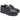 Mocassino donna con platform in Pelle Nera con catena King of Hearts I4RZ40