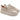 Sneakers Donna in pelle beige con platform Keys K-11212