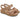 Sandalo con strappi in pelle taupe Donna Grunland PALO SA2059 80