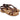 Sandali bassi Donna Lux in pelle cioccolato 3258