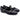 Ballerina in pelle nera con fascette King of hearts 1477 vanquish nero