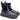 Beatles donna in pelle nera con platform 40L5