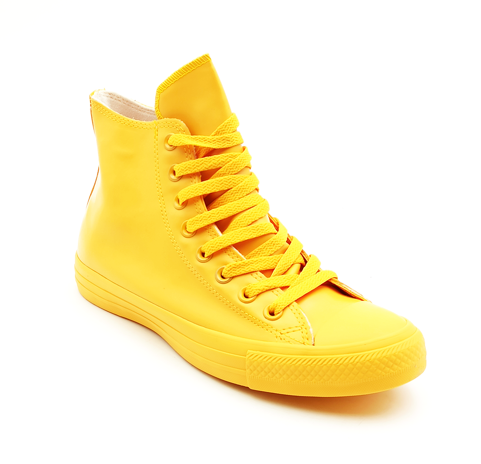CONVERSE Sneaker uomo donna in gomma All star Chuck taylor high gialla CONVERSE 144747C WILD HONEY Senno