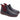 Beatles donna in pelle nera con elastico laterale bordeaux Grunland IMOD PO1854 K4
