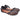 Sandalo basso in pelle nera laminata Donna Civico20 1816