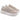 Sneaker donna in pelle beige con logo strass argento Liu Jo BABOL 01