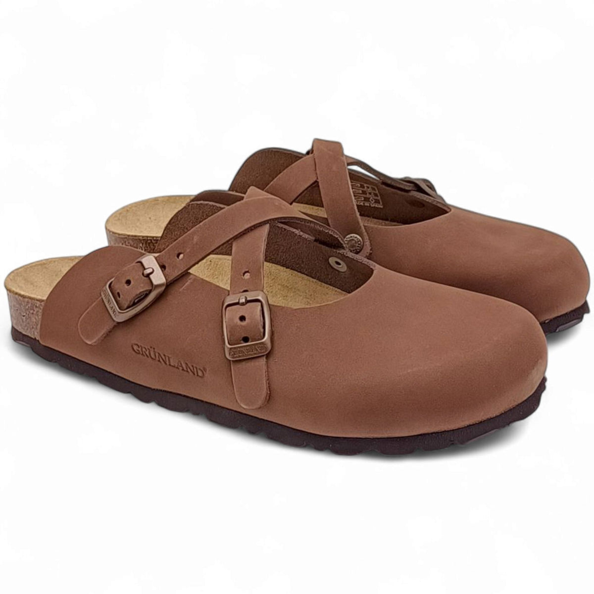 GRUNLAND CIABATTE A PUNTA CHIUSA DONNA CB7018 SARA MARRONE