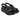 Sandalo Donna con zeppa in pelle Lux 6573 nero