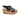 Sandali con zeppa donna Lux in pelle nera 7292