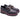 Mocassino Donna in Pelle Nera con dettagli bordò King of hearts I4RZ40