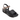 Sandalo zeppa donna in pelle Repo 80264 NERO PIOMBO