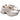 Sneaker donna Gio+ in tessuto/pelle bianco/oro DALIA13