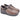 Sneakers donna in pelle/tessuto taupe con sottopiede estraibile Grunland NILE Sc6142 68