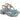 Sandalo basso con paillettes in camoscio verde acqua Donna LEJADE 3737 acqua
