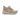 Sneaker con zeppa donna keys misto pelle/tessuto beige K-11841