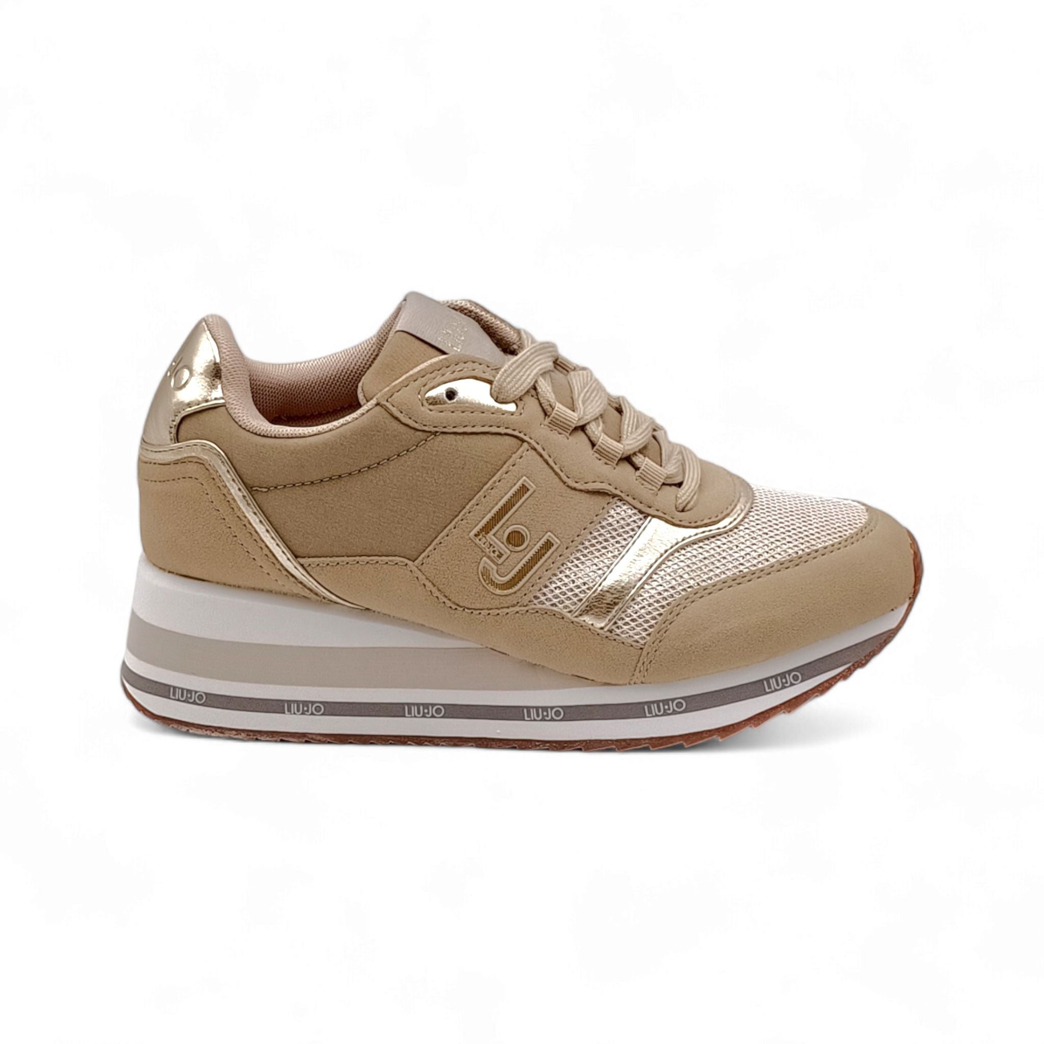 LIU JO Sneaker Donna Liu Jo OLIVIA 822 microfiber nylon taupe