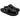 Ciabatte donna Grunland in ecopelle nera con borchie SARA CC0064 70