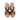 Sandali con zeppa donna Lux in pelle t.moro 5076 cioccolato