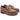 Mocassino Donna con platform in Pelle Tabacco con catena King Of Hearts I4RZ40