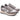 Sneaker donna in tessuto grigio glitterato sun68 Z45204 ally glitter textile