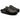 Ciabatta donna in ecopelle nera e borchiette luminose Grunland SARA Cb2796 70