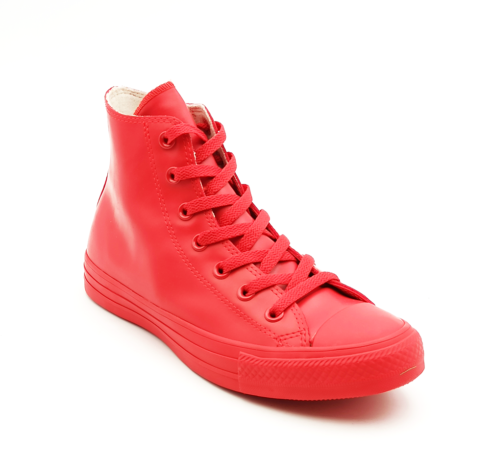 CONVERSE Sneaker uomo donna in gomma All Star Chuck Taylor high rosso CONVERSE 144744C RED Senno