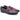 Scarpa a punta in pelle bicolore nero/bordo King of hearts 3803