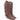 Texano donna color t.moro in eco_camoscio con frange King of Hearts ML525