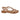 Sandali bassi donna Lux in pelle laminata rose gold 3258